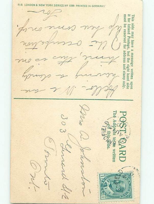 Divided-Back ROMANTIC COUPLE Great Postcard AA7587