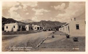 Manitou Colorado El Lodge Real Photo Antique Postcard K94935