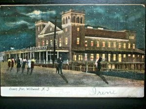Vintage Postcard 1906 Ocean Pier Wildwood New Jersey (NJ)