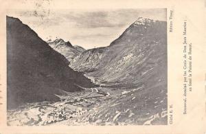 Savoie France La Pointe De Ronce Mountain Range Scenic Antique Postcard K23612
