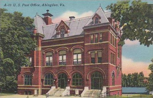 Virginia Abingdon 10 U S Post Office