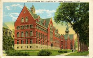VT - Burlington. University of Vermont, Williams Science Hall