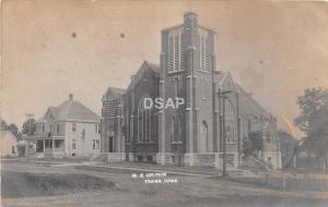 C1/ Traer Iowa Ia Real Photo RPPC Postcard 907 M.E. Church Building