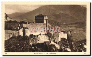 Old Postcard Lourdes Le Chateau