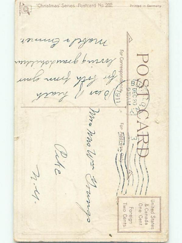 Divided-Back CHRISTMAS SCENE Great Postcard W9054