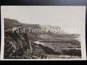 Cornwall BUDE Coast looking West c1913 RP Postcard by Thorn of Bude