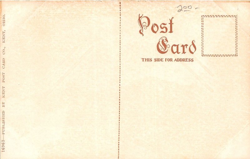 J71/ Kent Ohio Postcard c1910 Central School Building 75