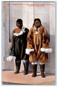 c1910 Siberian Women at the Alaska Yukon Exposition Seattle WA Postcard