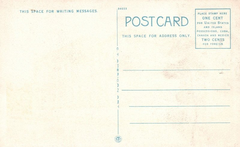 Vintage Postcard 1920's Masonic Temple Bldg. North Side Springfield Missouri MO