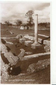 Hertfordshire Postcard - The Roman Theatre - Verulamium - Real Photo - ZZ5961