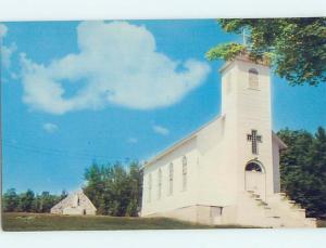 Unused Pre-1980 CHURCH SCENE Fayette Michigan MI hs6594