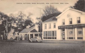 New Hartford New Jersey Oneida National Bank Building Vintage Postcard AA57595