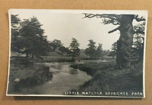 UNUSED RPPC POSTCARD -  LITTLE MATLOCK, BRADGATE PARK, LEICESTERSHIRE, ENGLAND