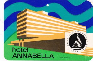 Hungary Balatonfured Hotel Annabella Vintage Luggage Label sk3839