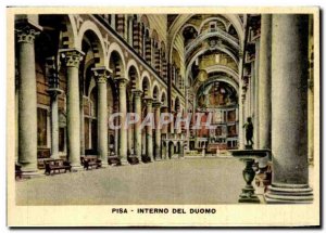 Postcard Modern Italy Italia Pisa Interno del Duomo