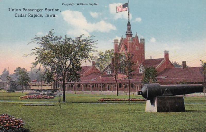 Iowa Cedar Rapids Union Passenger Station Curteich