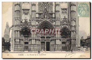 Old Postcard Tours of the Cathedral Portal