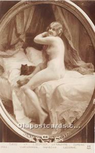 Artist L. Deutsch Salon, Combing Nude Unused 