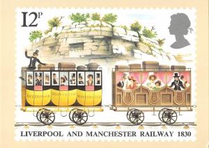 B99472  liverpool and manchester oldtimer 1830 postcard  uk  train railway