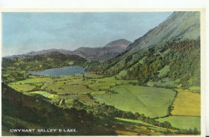 Wales Postcard - Gwynant Valley & Lake - Caernarvonshire - Ref 19966A