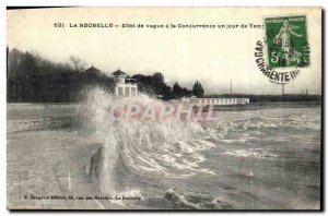 Old Postcard La Rochelle Wave Effect has the competition one day storm