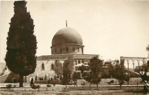 RPPC Postcard Mosque of Omar Jerusalem