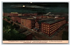 Vintage 1915 Advertisement Postcard BF Goodrich Rubber Plant Akron Ohio