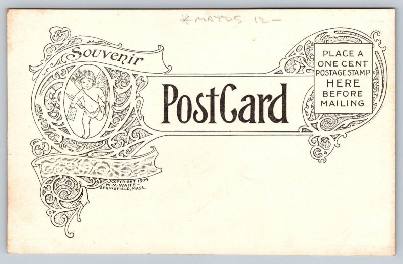 Dance Pavilion    Lake Pleasant   Massachusetts  Postcard