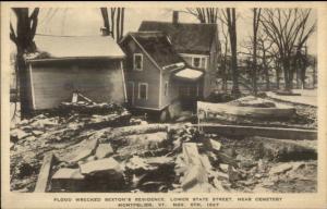 Montpelier VT 1927 Flood Damage VINTAGE EXC COND Postcard #15