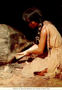 Canada Halifax Nova Scotia Museum Micmac Indian Girl Shaping A Cooking Vessel