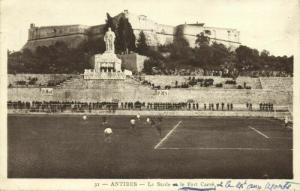 france, ANTIBES, Le Stade et Fort Carré (1937) Stadium Postcard