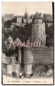 Old Postcard Fougeres The castle's postern