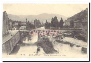 Saint Affrique Old Postcard Bridge Centennial and Sorgue