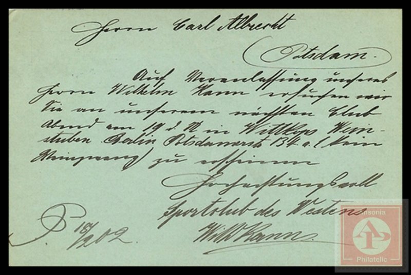 German Reichspost Postcard