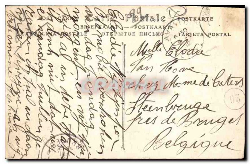 Postcard Avallon Old City View and Faubourg Cousin Roche