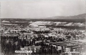 Whitehorse Yukon YT Birdseye Unused Bilvic Studios RPPC Postcard H60