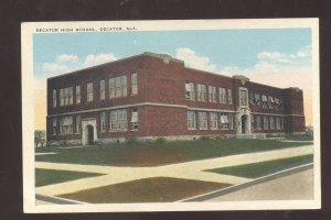 DECATUR ALABAMA DECATUR HIGH SCHOOL BUILDING VINTAGE POSTCARD