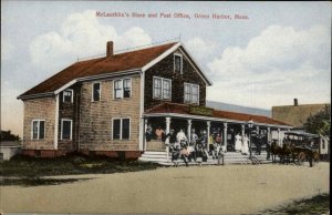 Green Harbor MA Duxbury Marshfield McLaughlin's Store Post Office Postcard