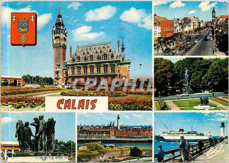 'Modern Postcard La Cote d''Opale Calais (Pas-de-Calais) The City Hall'