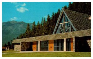 Postcard CHURCH SCENE Jasper Alberta AB AP0438