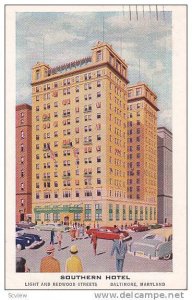 Southern Hotel, Baltimore, Maryland, PU-1956