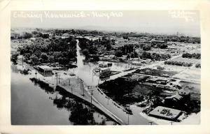 RPPC Postcard 1948 Flood, Kennewick WA Highway 410, Christian B-1 Benton County
