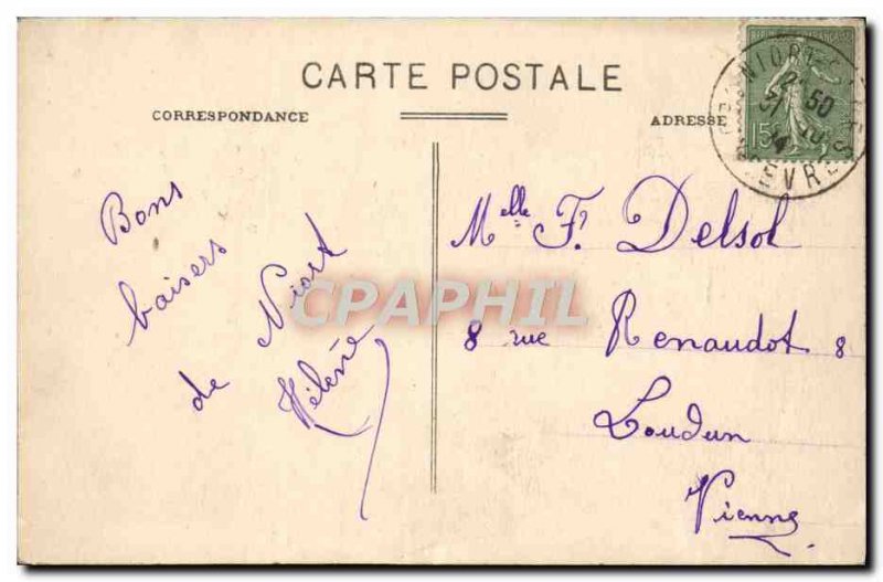 Old Postcard Niort Le Donjon