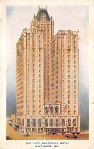 Lord Baltimore Hotel Baltimore, Maryland MD Postcards
