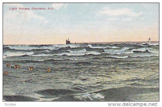 View showing The Light Houses,  Charlotte,   New York,  PU_00-10s