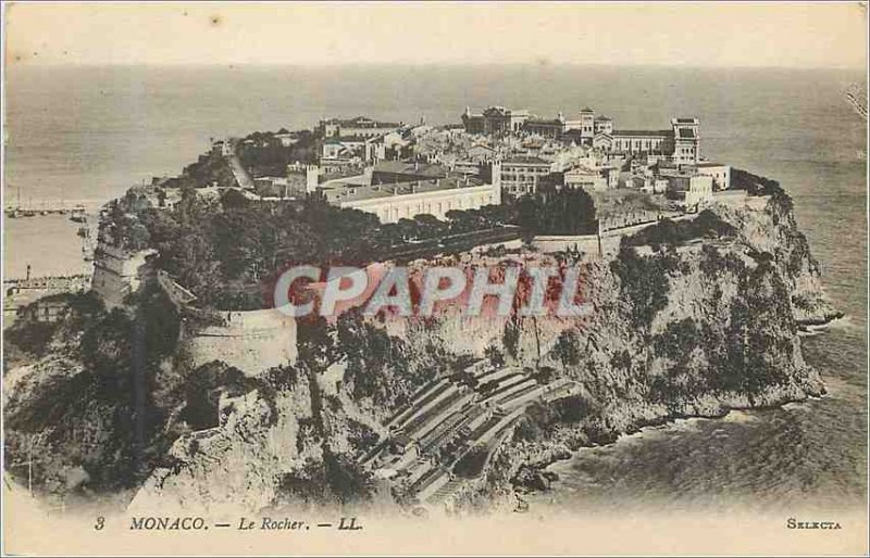 Old Postcard MONACO. � Rock