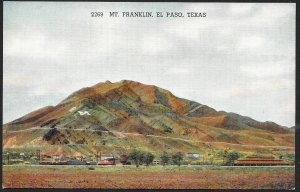 Mt Franklin El Paso Texas Unused c1930s