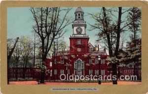 Independence Hall Philadelphia, PA Patriotic Unused corner wear, light indent...