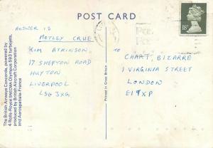 The British Airways Concorde plane postcard