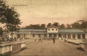 indonesia, JAVA BANDUNG, Railway Station (1910s) Postcard